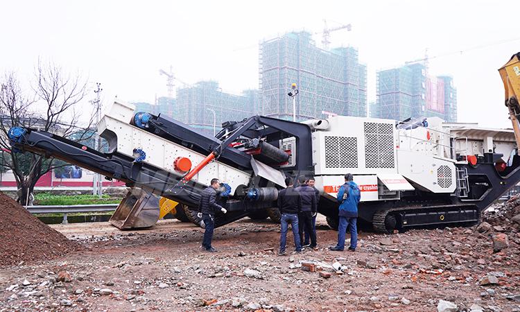 陕西建筑垃圾破碎现场